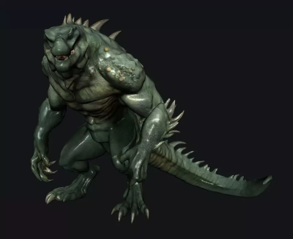 Beast Monster 3D model_0