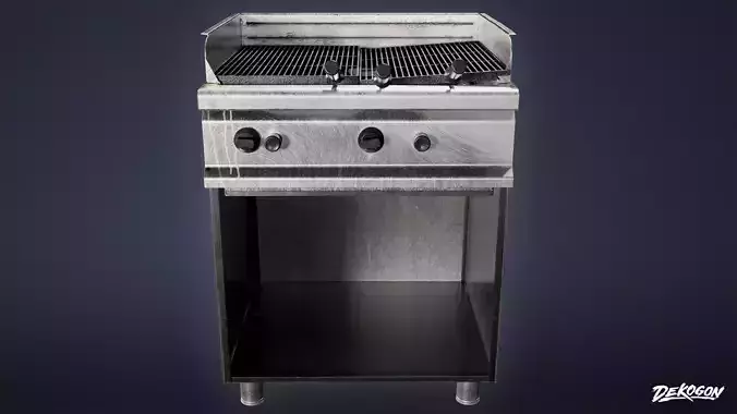 RESTAURANT - Burner Grill 01 - LOW POLY AND NANITE