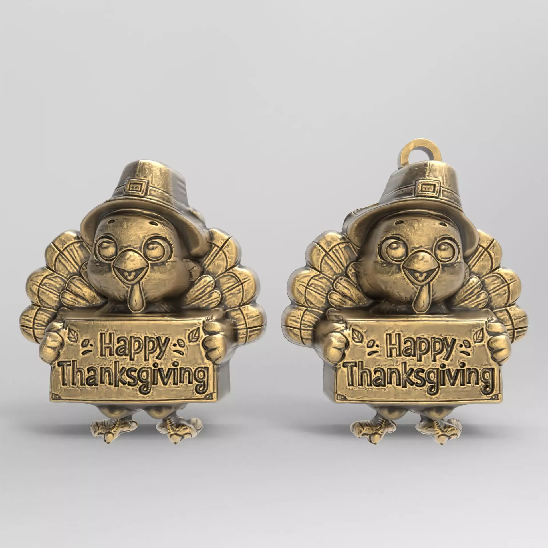 happy thanks giving decor 3D print model