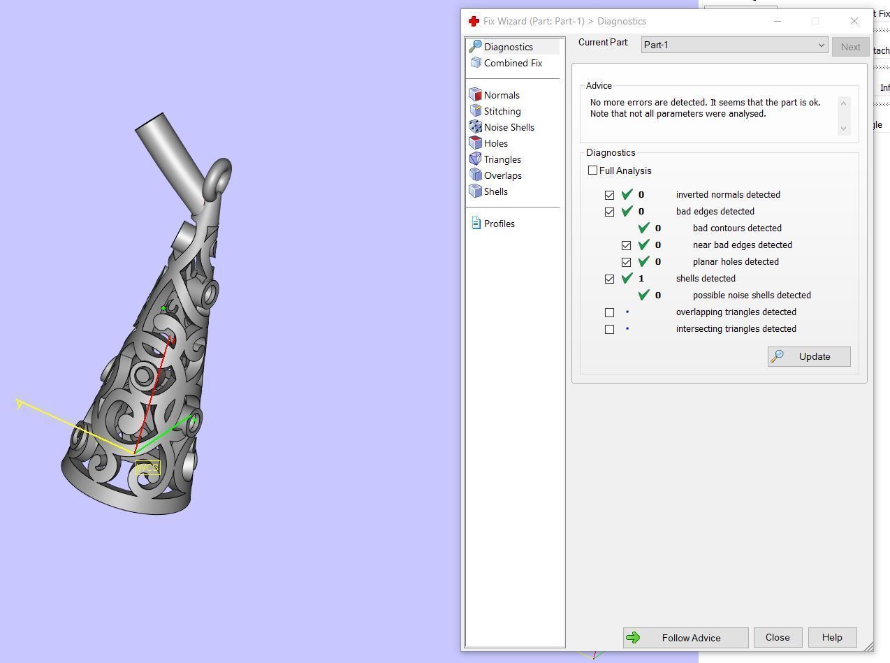 Conical Christmas Earrings 3D print model_10