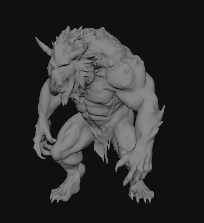 Beast Monster 3D model_3