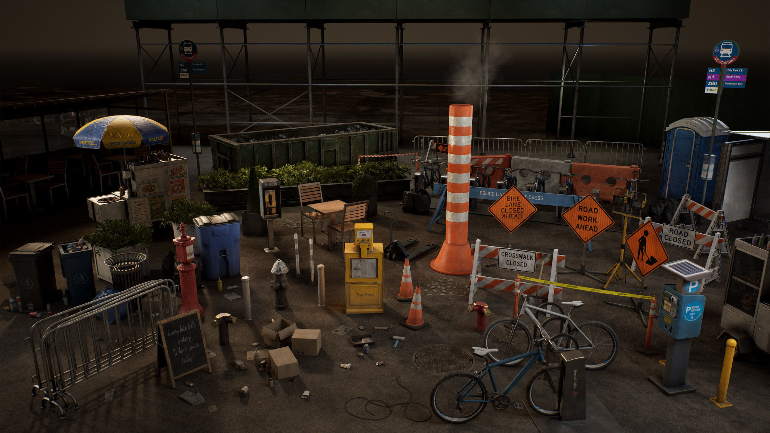 City Core - Street Props - New York 3D model_3