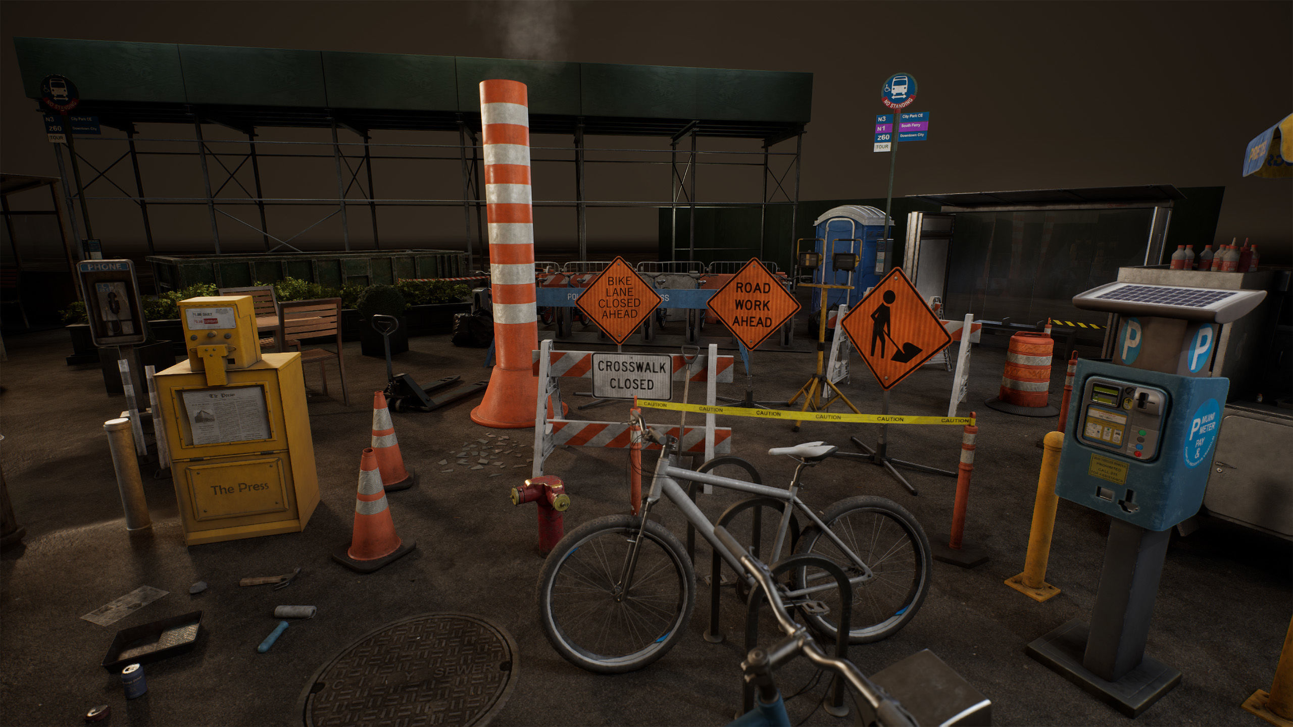 City Core - Street Props - New York 3D model_13