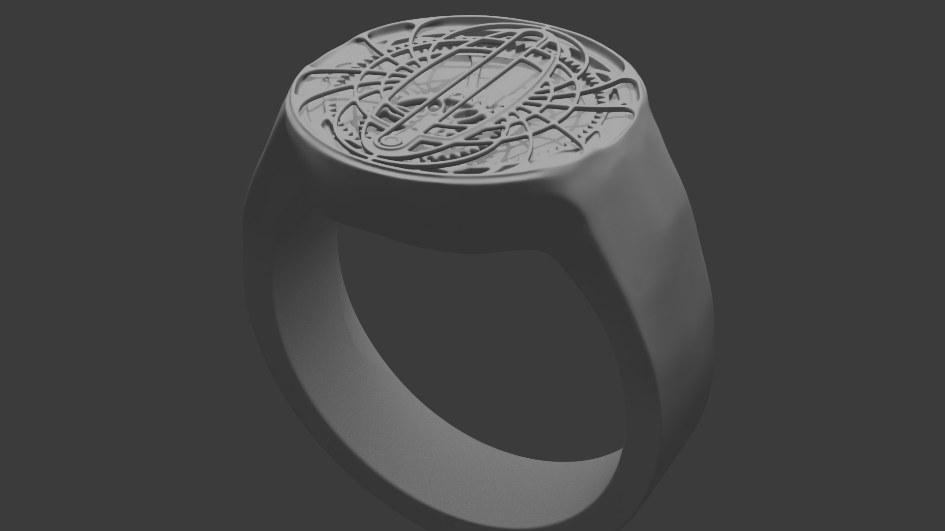 Gear Ring 3D print model_1