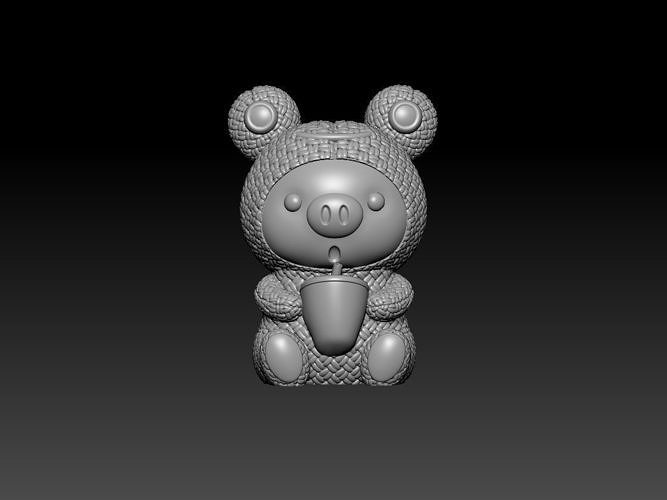 Piggy Plush Toy Animal Frog 3d print 3D print model