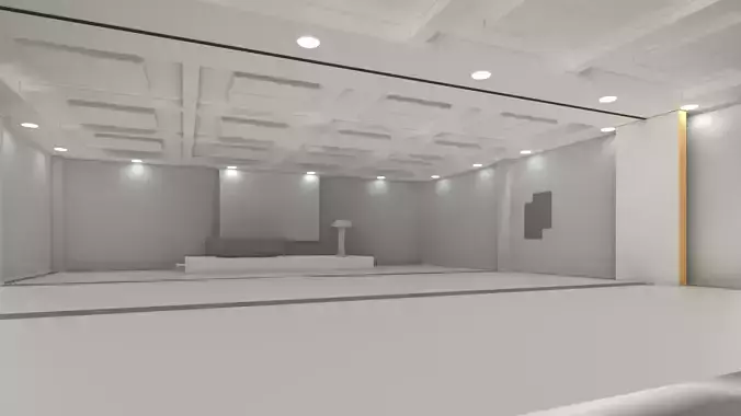 Sci-Fi Interior SCENE futuristic INTERIOR 3D OFFICE