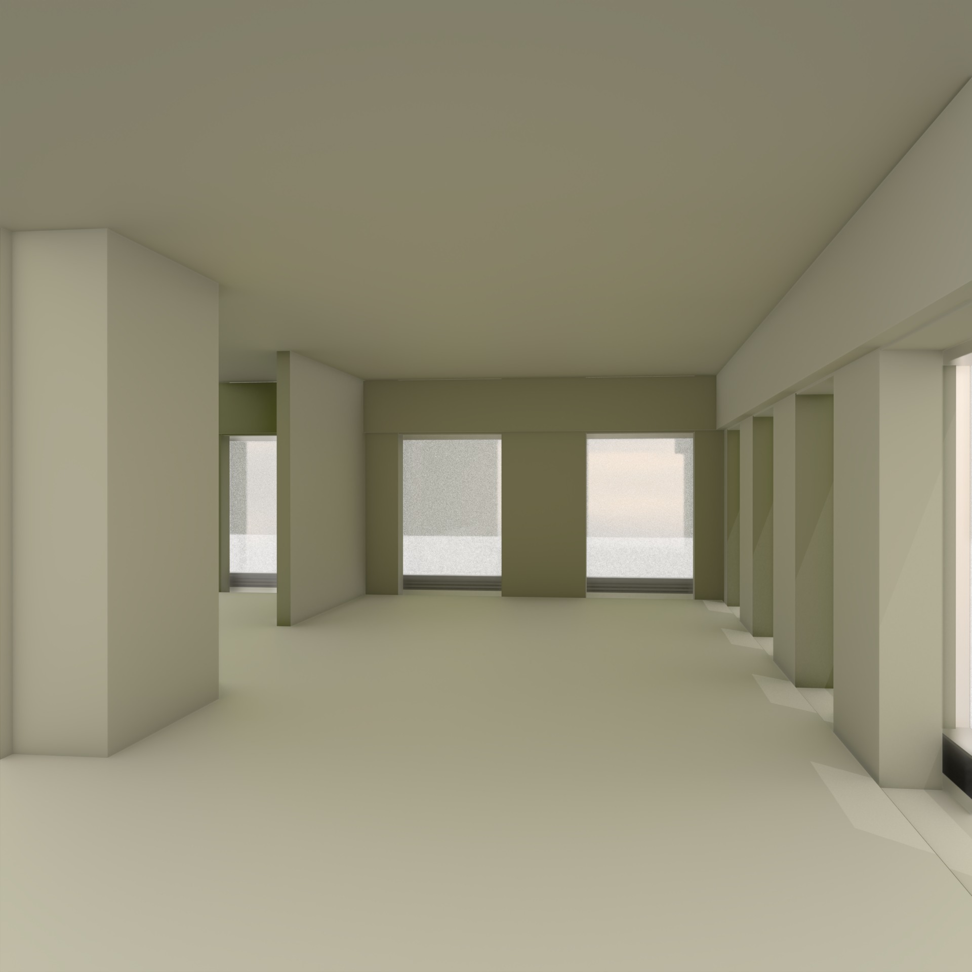 Building Office Archmodel Construction 3D model_2