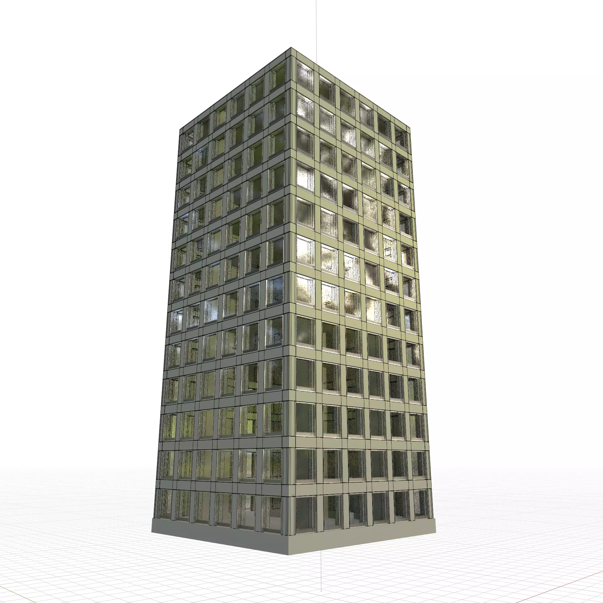 Building Office Archmodel Construction 3D model_0