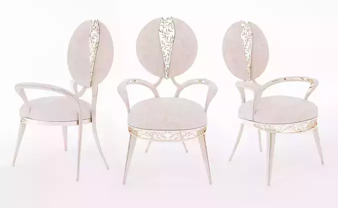 Nature Chair Low-poly 3D model