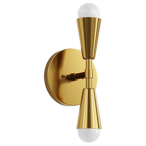 Modern Wall Sconce Light Low-poly 3D model