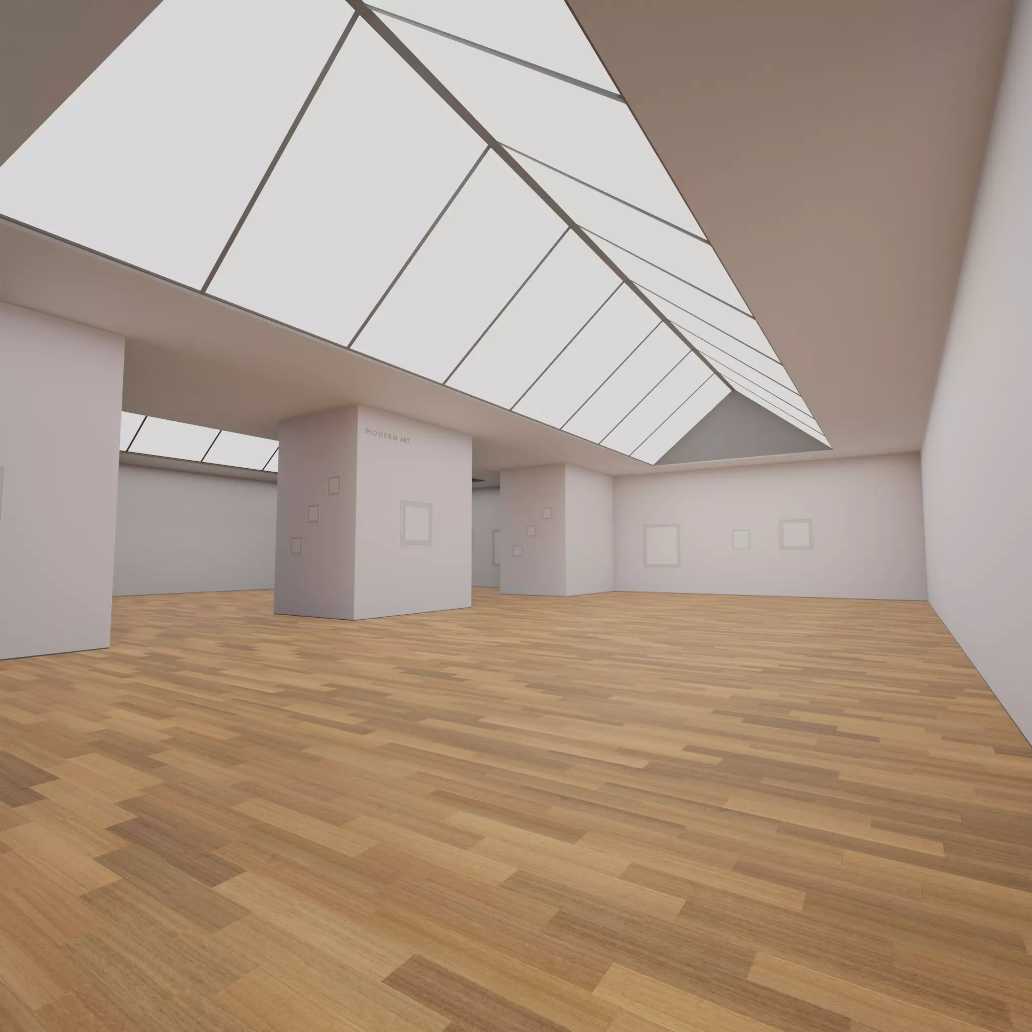 ART GALLERY ROOM 3D model_0