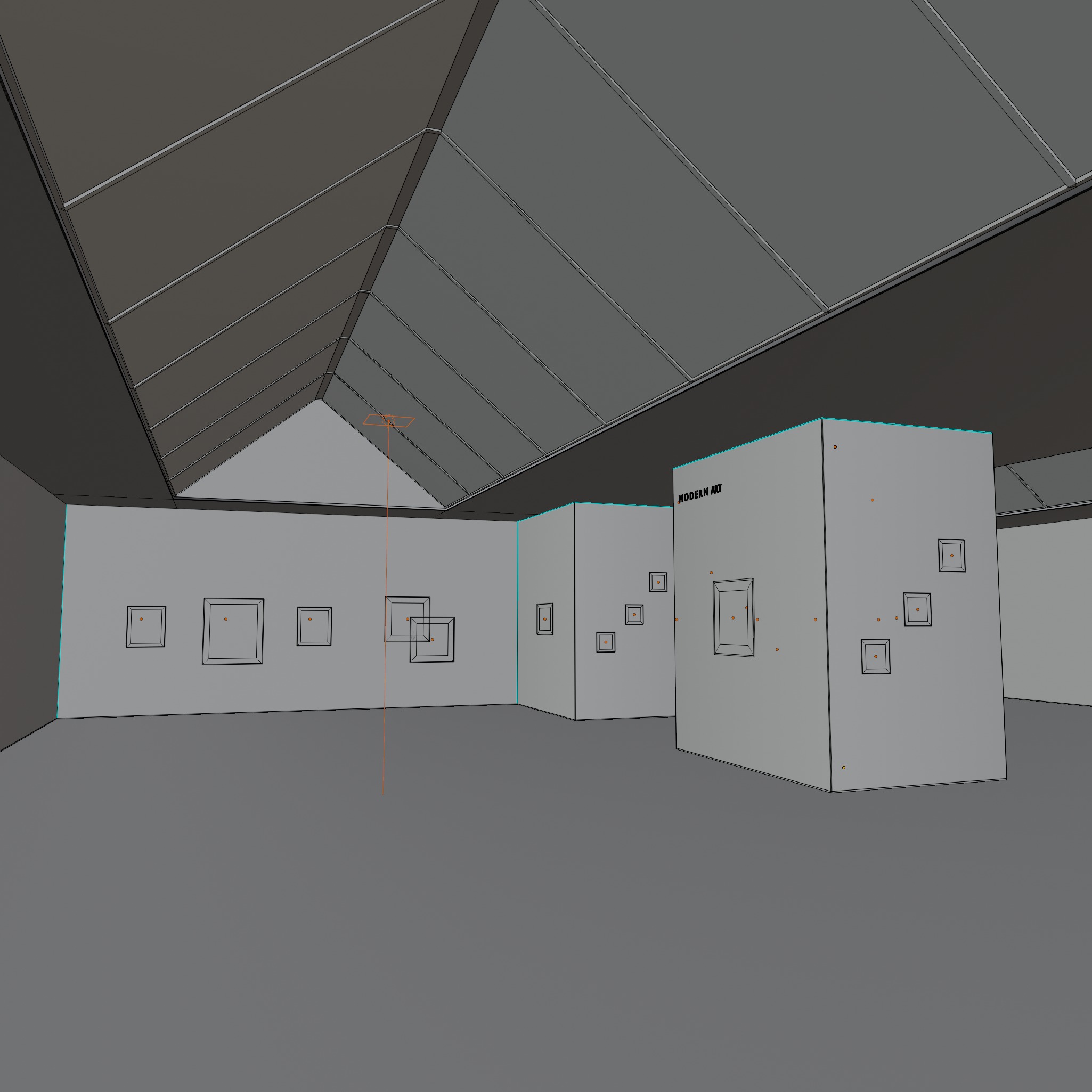 ART GALLERY ROOM 3D model_9