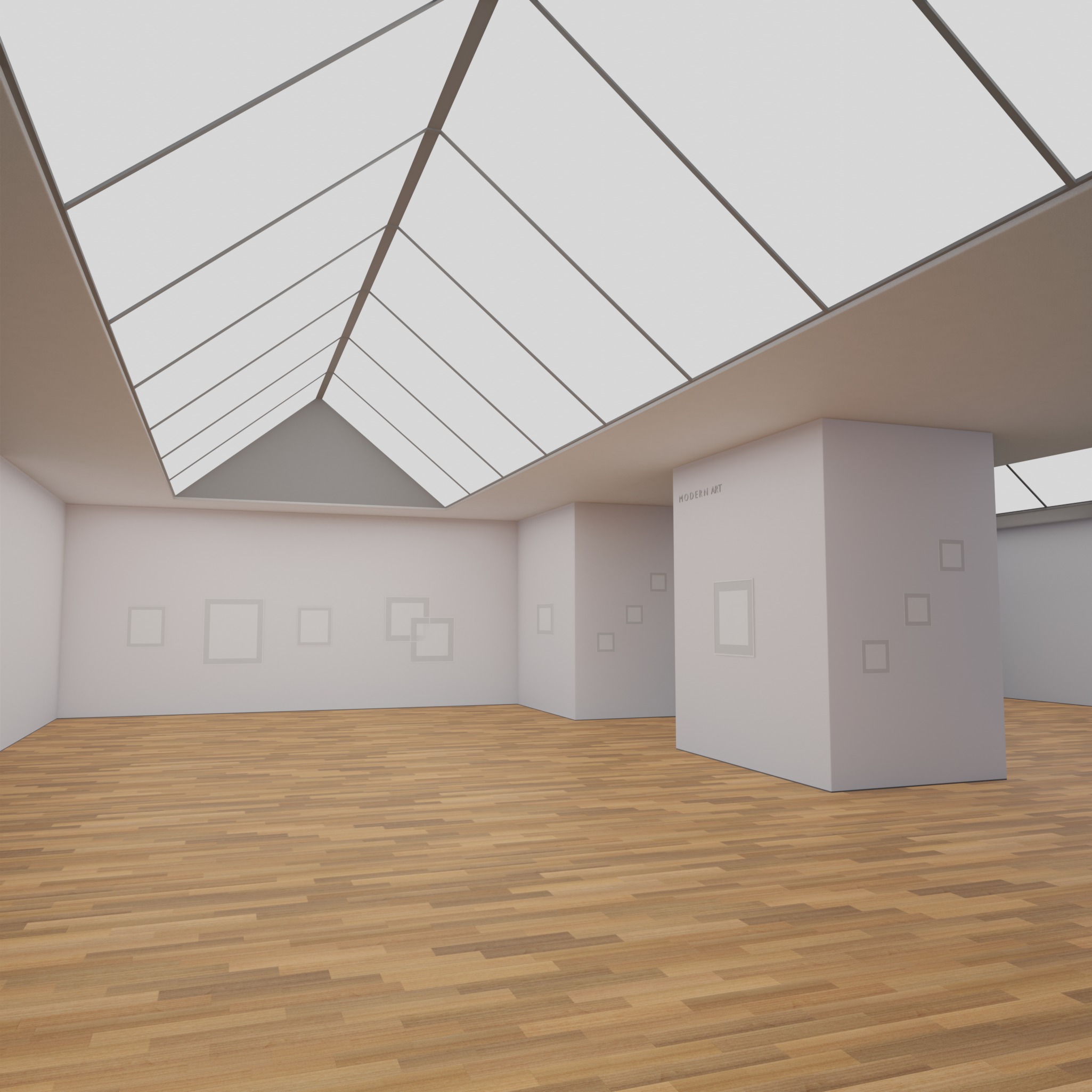 ART GALLERY ROOM 3D model_1