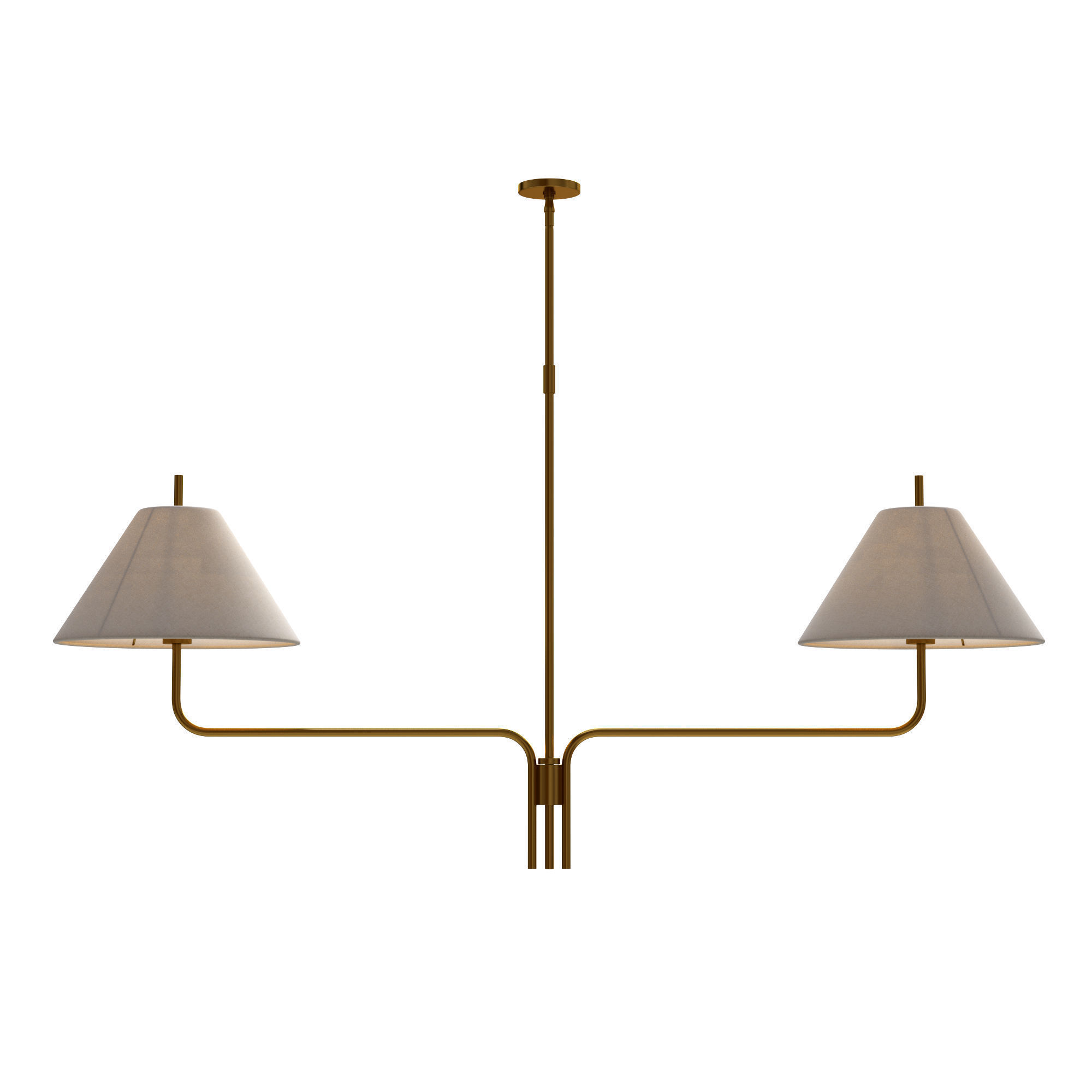 Monroe Linear Chandelier Low-poly 3D model_1