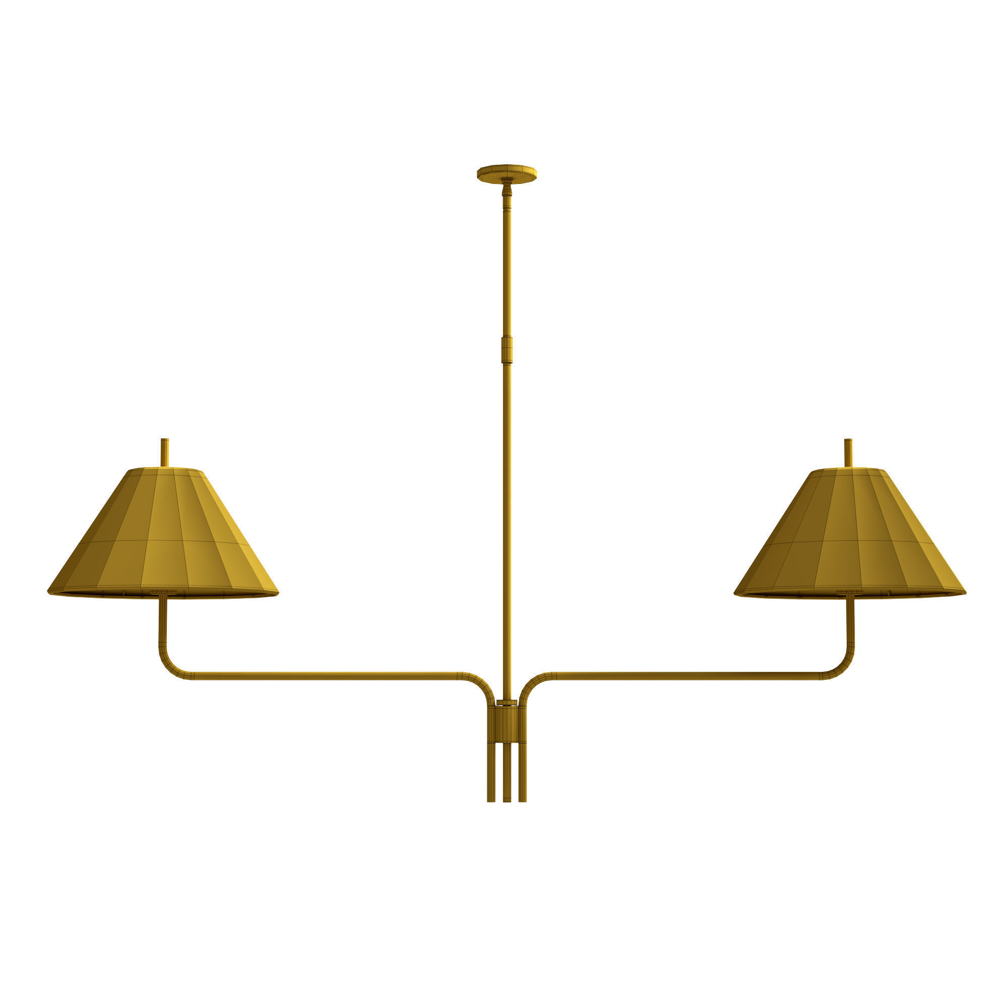 Monroe Linear Chandelier Low-poly 3D model_3