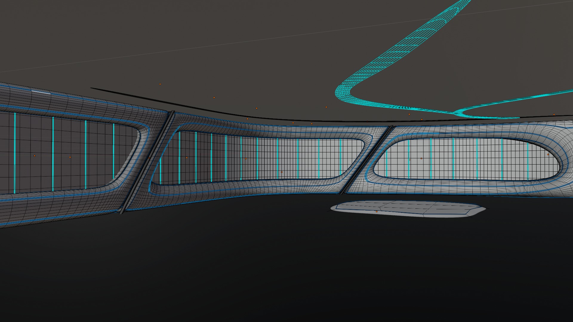 3D Sci-Fi Interior SCENE futuristic 3D model_6