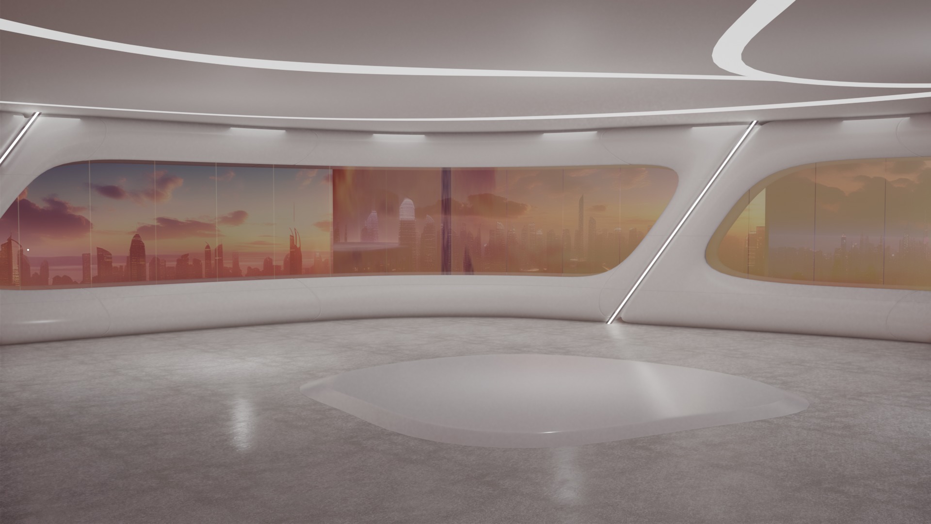 3D Sci-Fi Interior SCENE futuristic 3D model_5