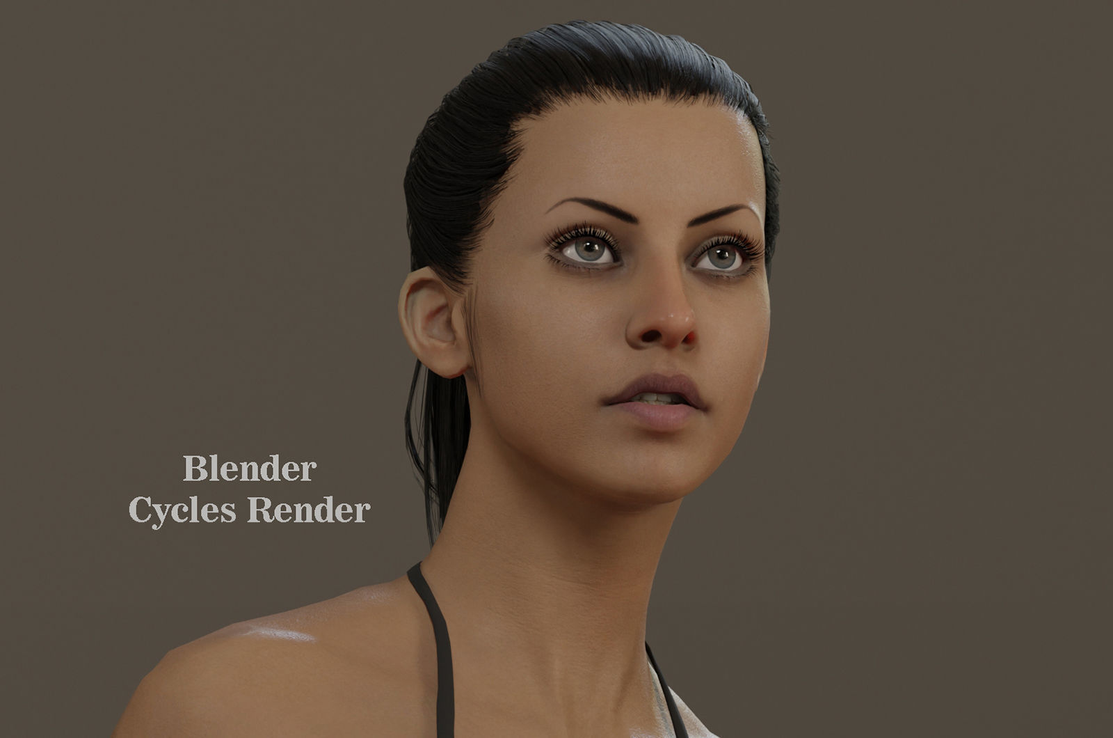Female Base Model Rig Low-poly 3D model_13