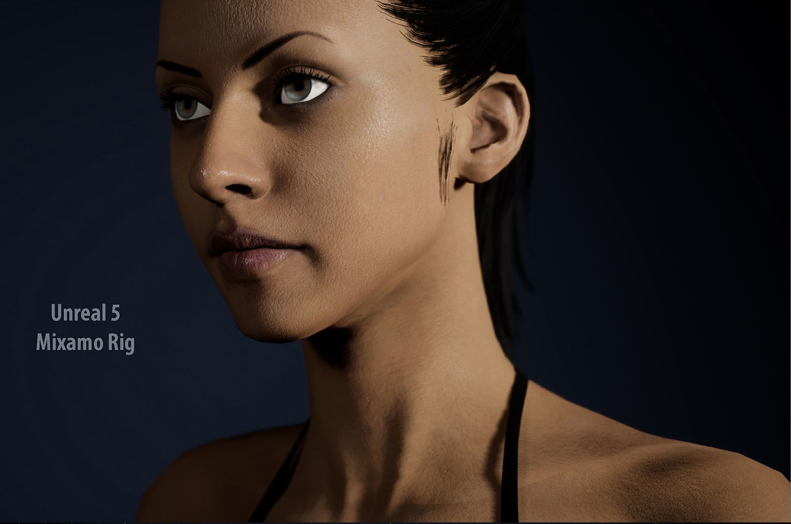 Female Base Model Rig Low-poly 3D model_16