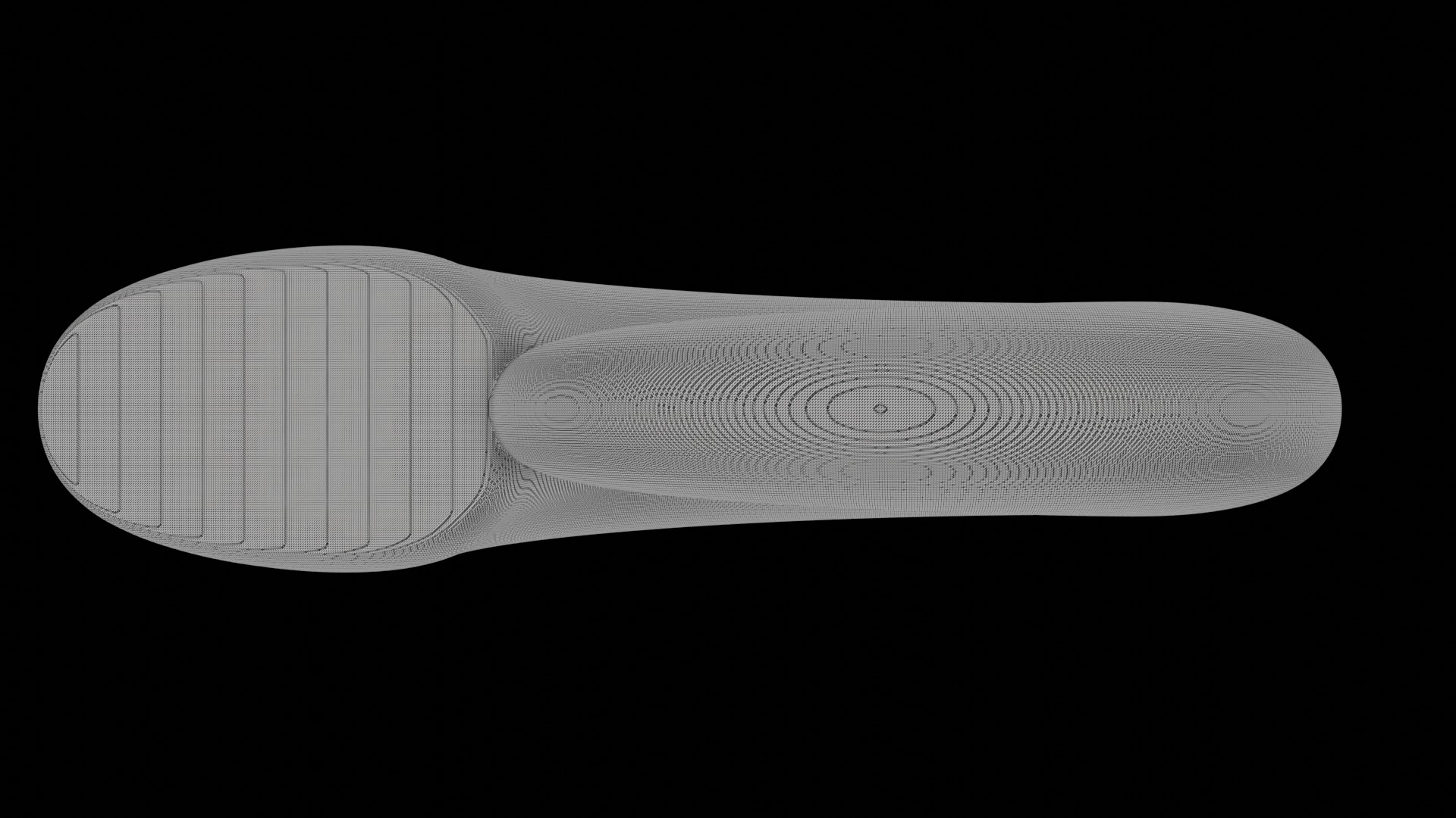 Ammonoid shell subevolute and compressed Cantabricanites 3D model_7