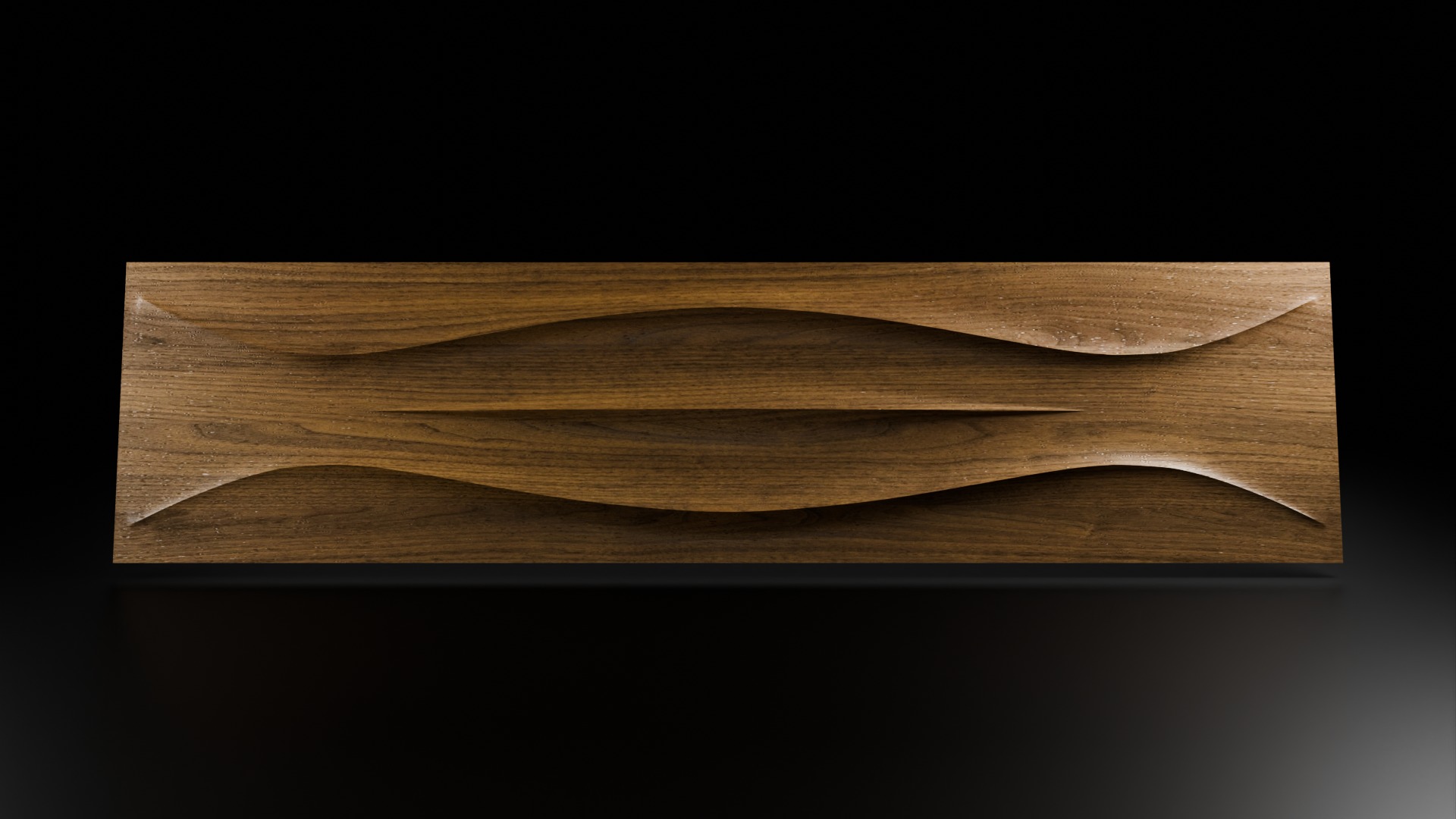 Sharp Front Panel Bas-Relief 3D Mesh for TV Stands 3D print model_4