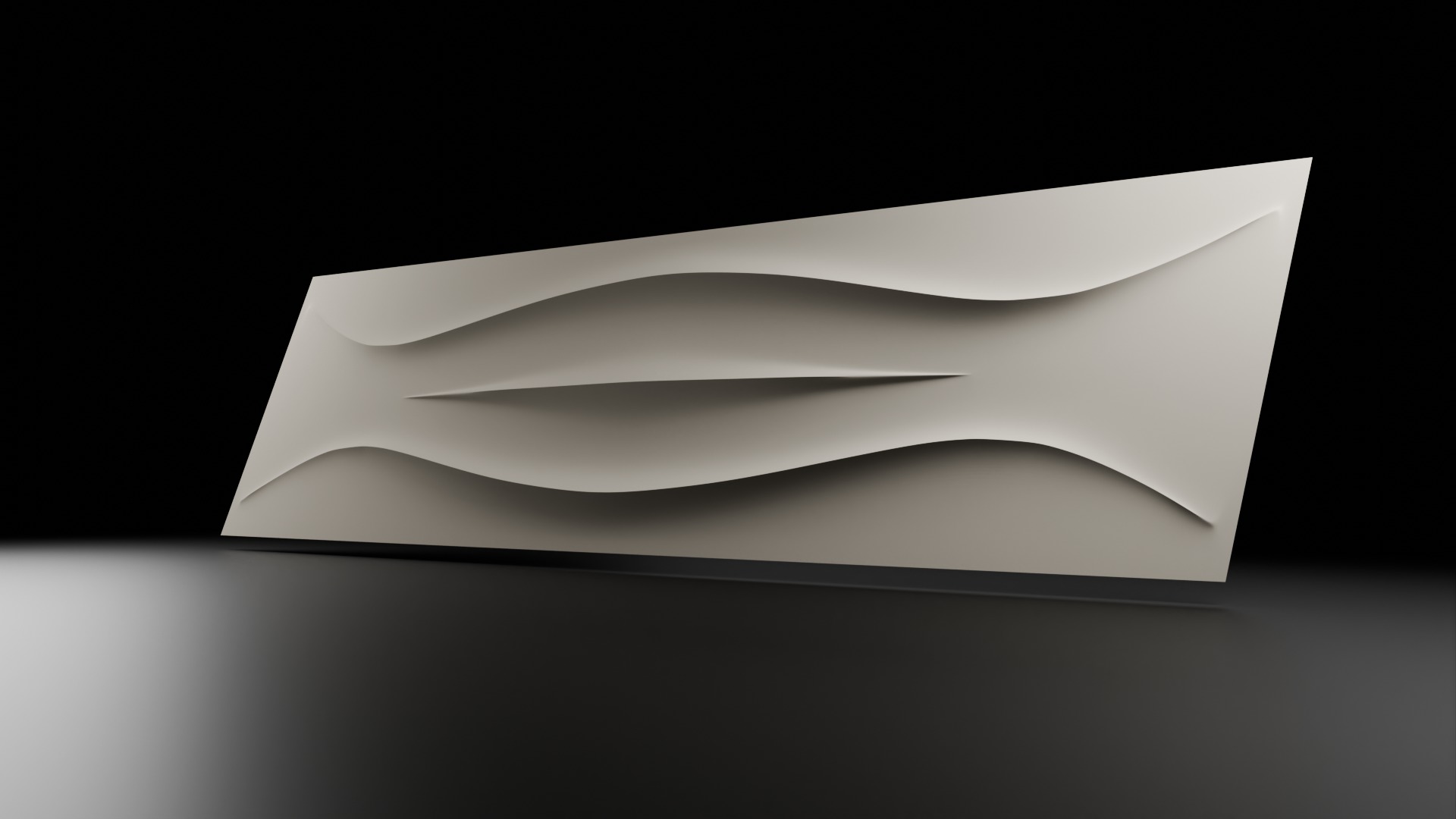 Sharp Front Panel Bas-Relief 3D Mesh for TV Stands 3D print model_8