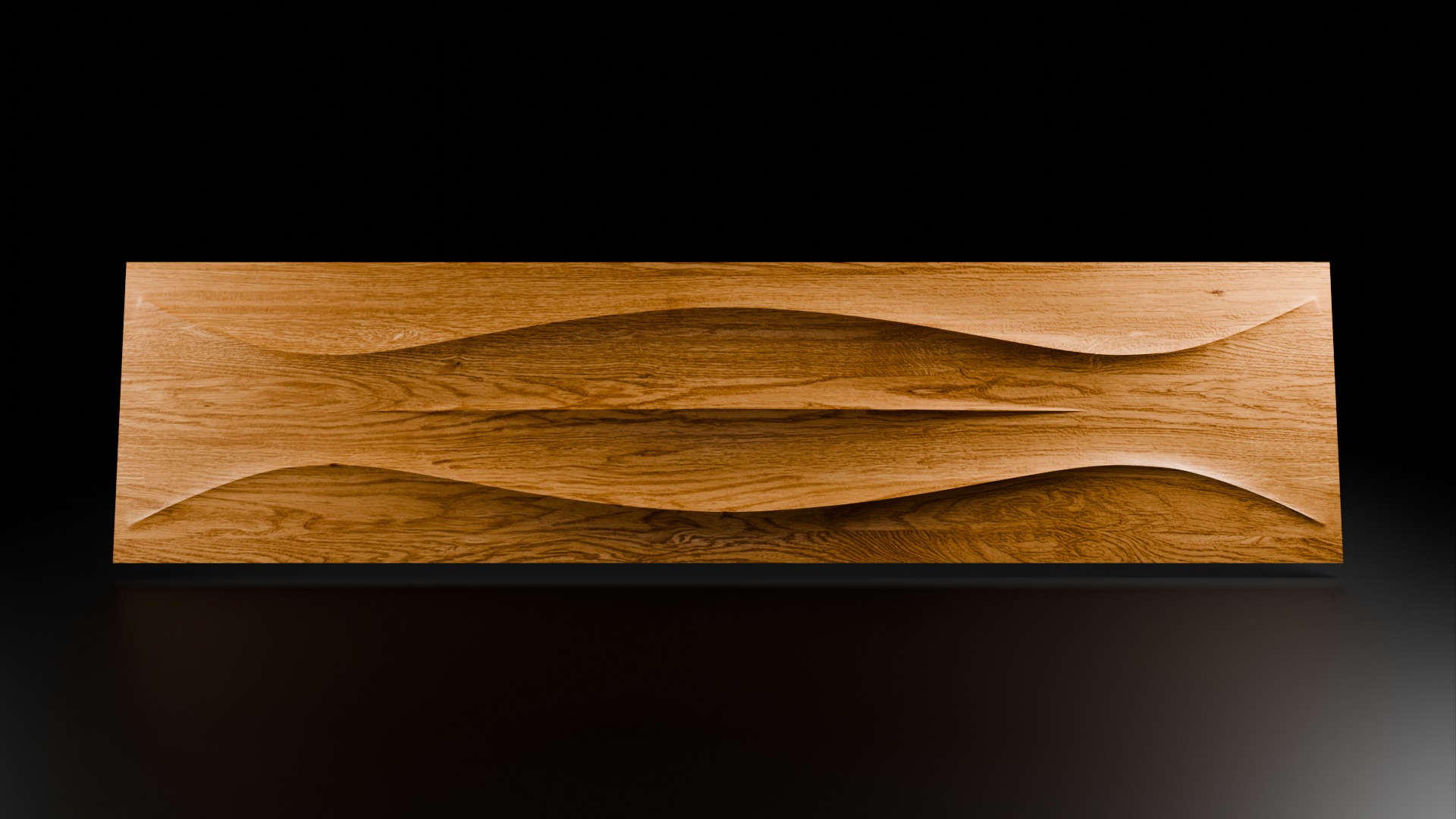 Sharp Front Panel Bas-Relief 3D Mesh for TV Stands 3D print model_3