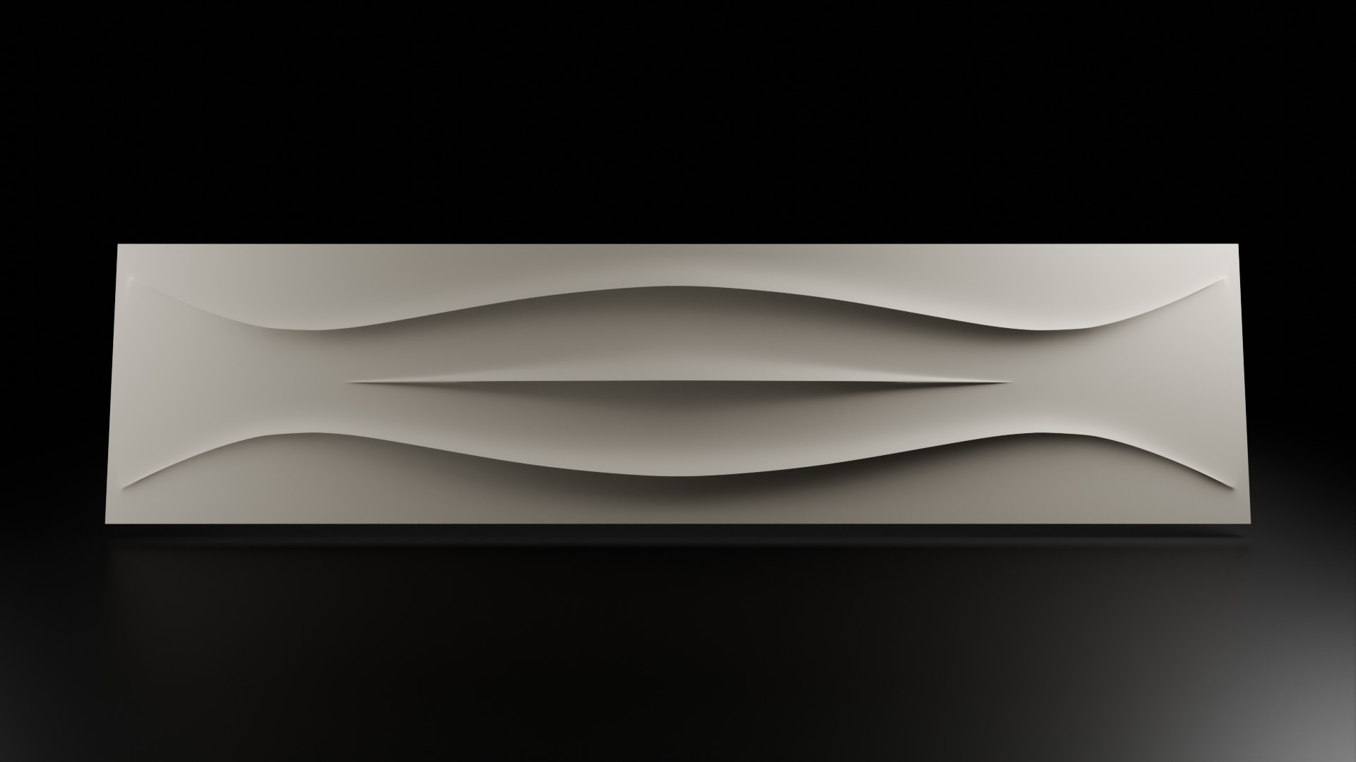 Sharp Front Panel Bas-Relief 3D Mesh for TV Stands 3D print model_6