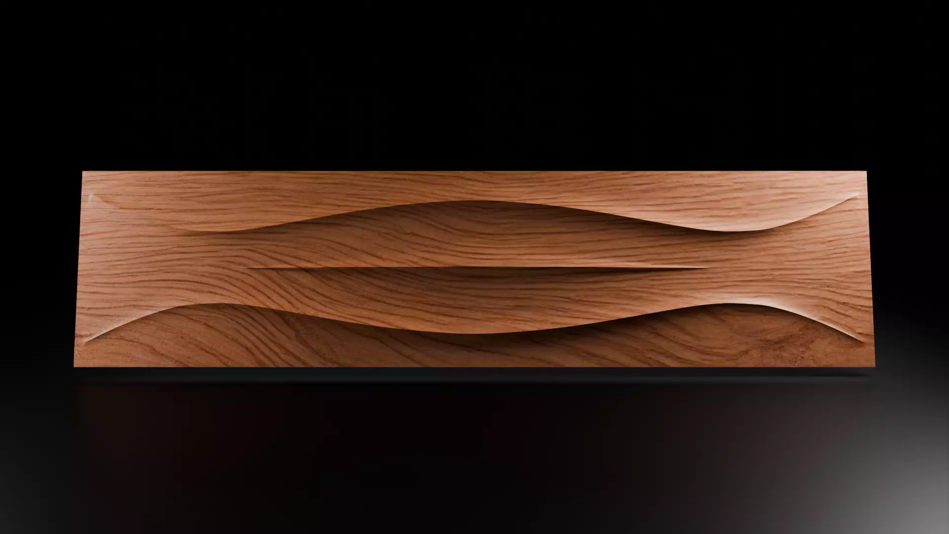 Sharp Front Panel Bas-Relief 3D Mesh for TV Stands 3D print model_0