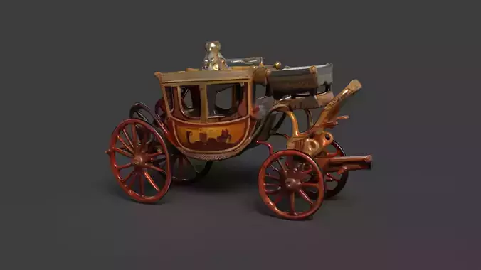 Chinese ancient carriage figure 