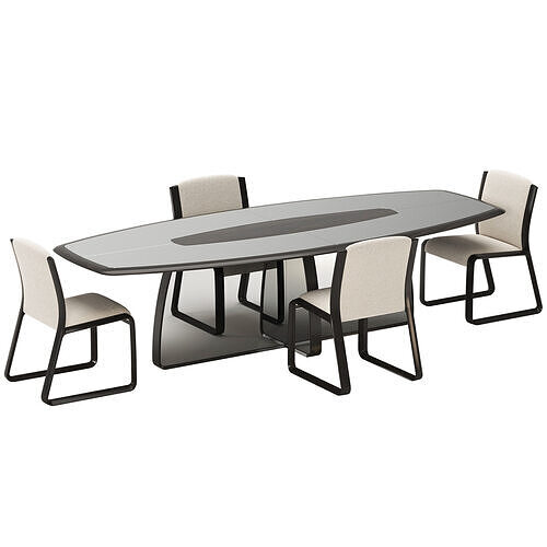 Wynwood Dining Set By Ferre Home 3D model