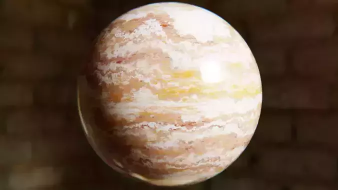 Wavy Marble Procedural Texture - Realistic Shader Material