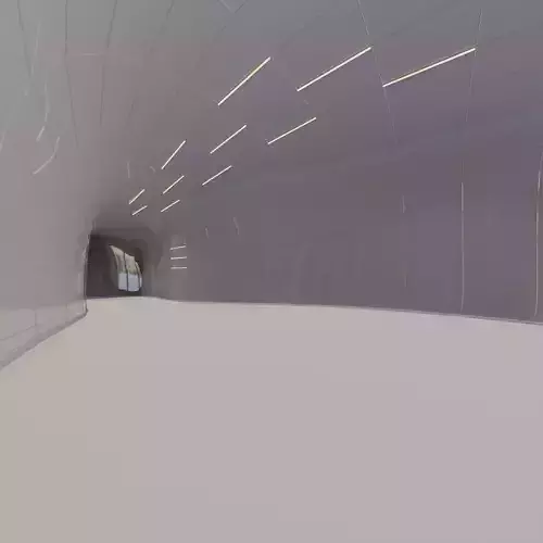 Futuristic Exbition interior hALL 3D model