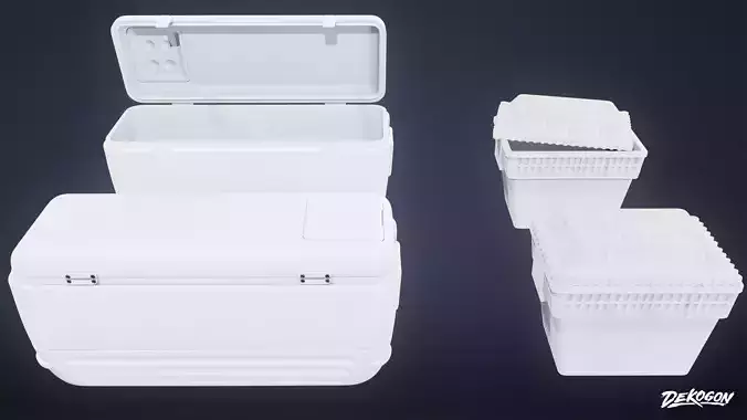 RESTAURANT - Cooler Set 03 - LOW POLY AND NANITE