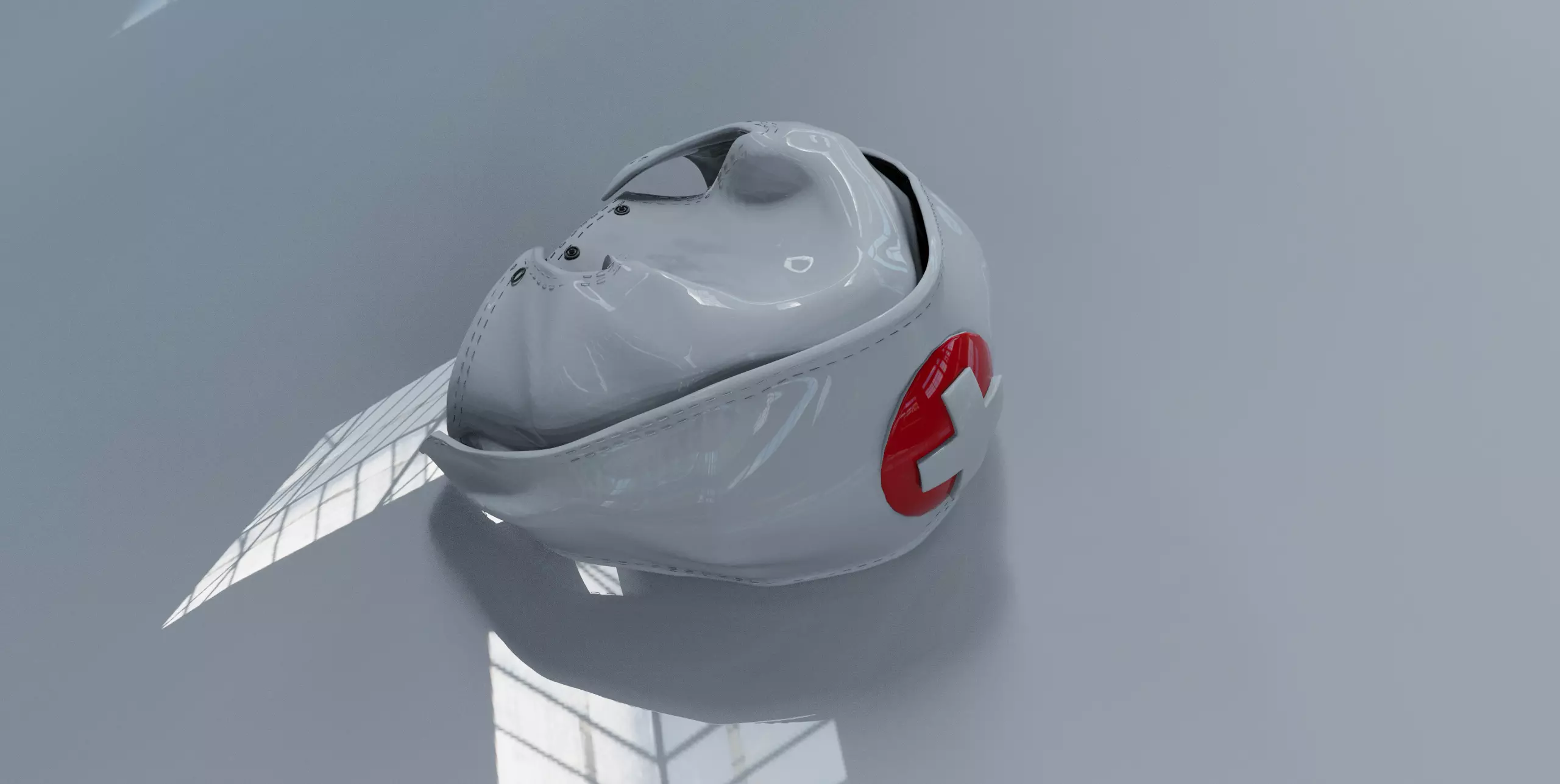 Nurse cap fbx Low-poly 3D model_0