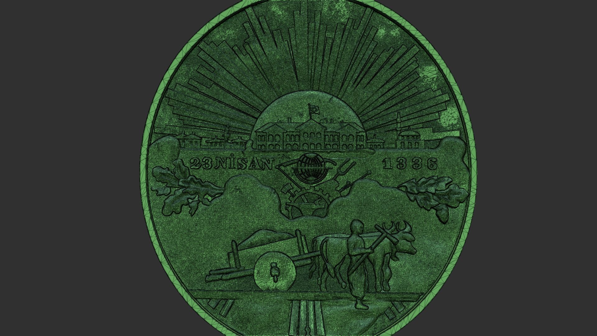 Turkiye Medal of Honor - Medal of Independence 3D print model_12