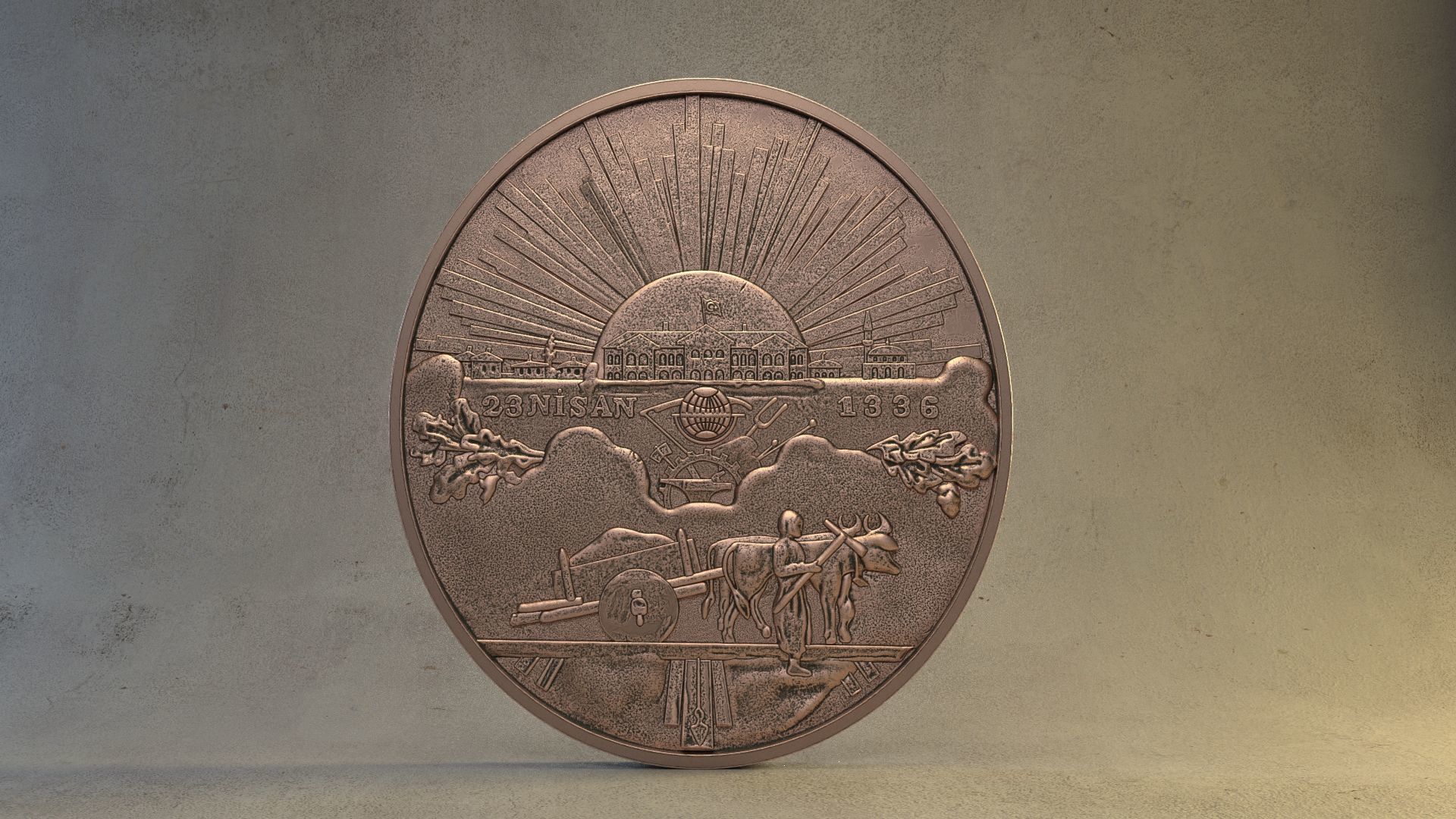 Turkiye Medal of Honor - Medal of Independence 3D print model_2