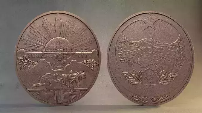 Turkiye Medal of Honor - Medal of Independence 3D print model