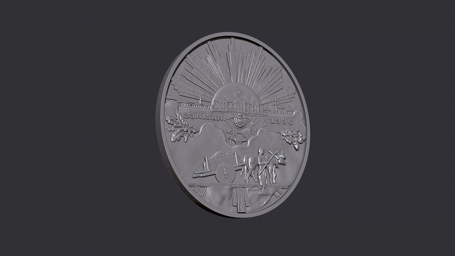 Turkiye Medal of Honor - Medal of Independence 3D print model_5