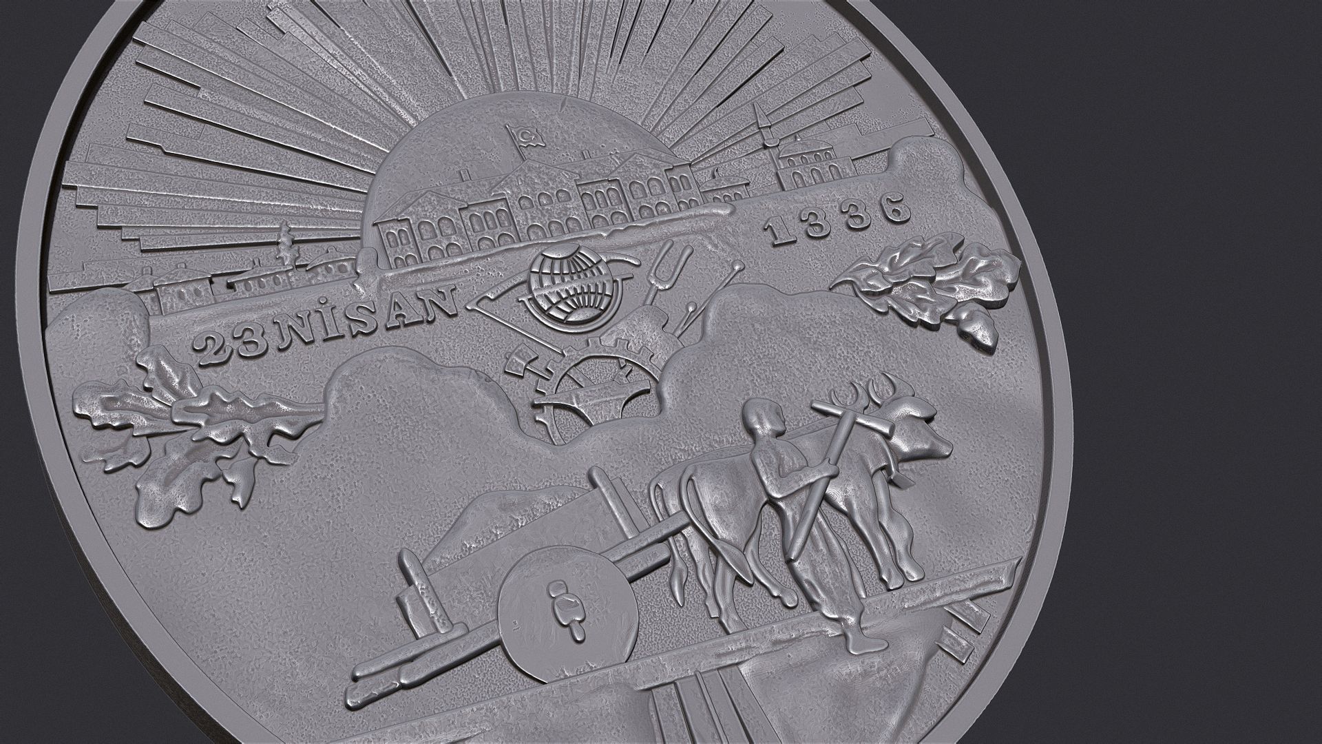 Turkiye Medal of Honor - Medal of Independence 3D print model_7