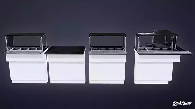 RESTAURANT - Counter Food 01 - LOW POLY AND NANITE