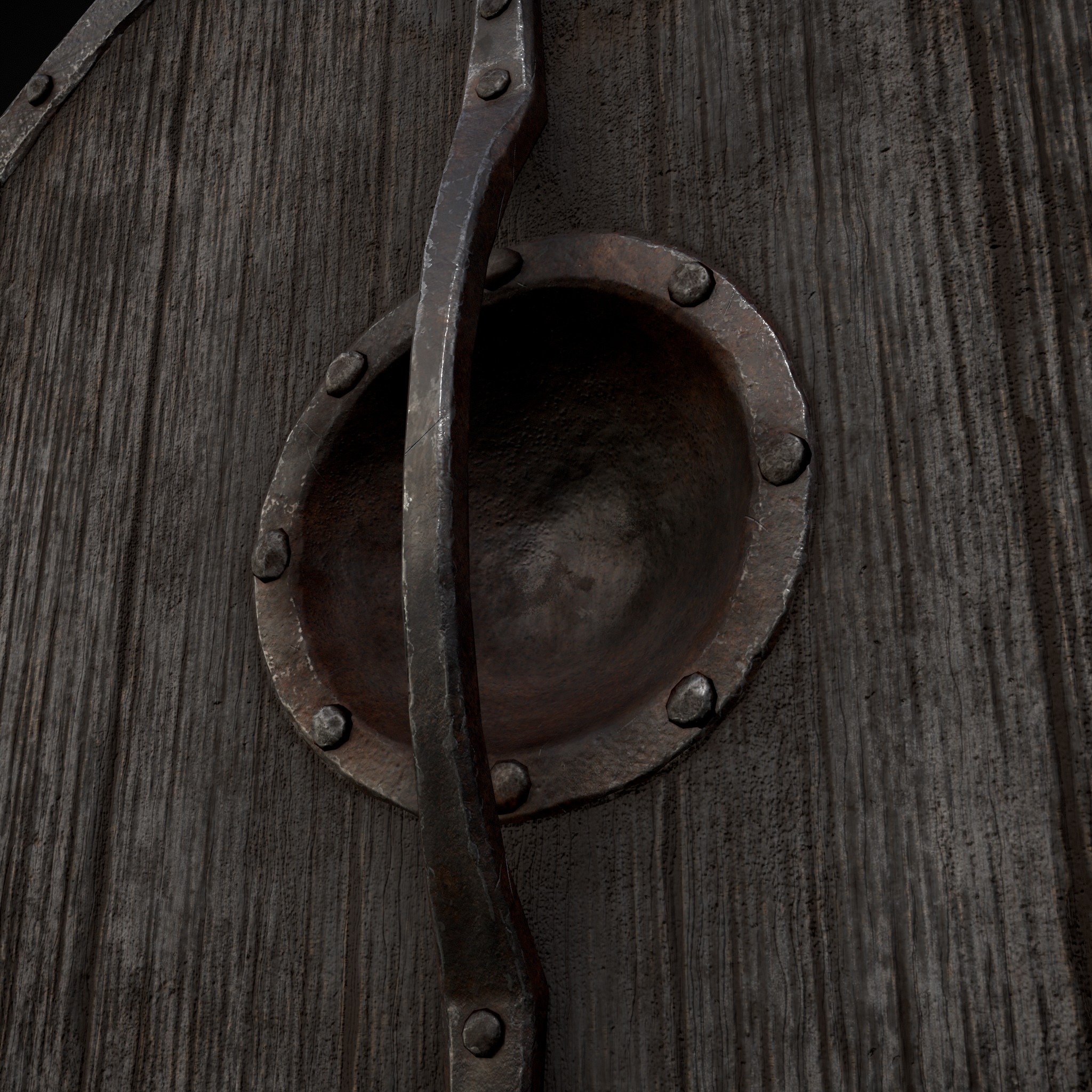 Viking War Shield GW Low-poly 3D model_15