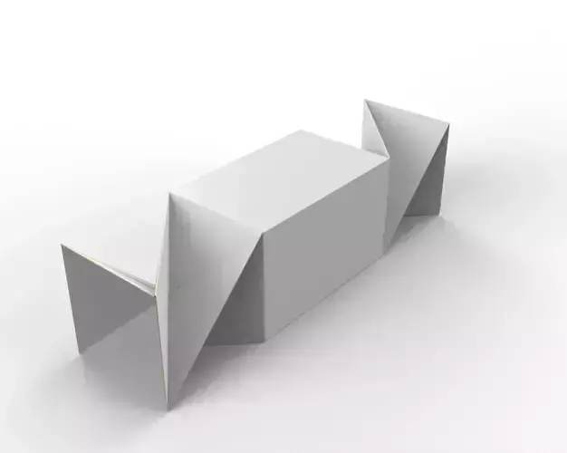 Twisted box packaging box 90x150x130mm