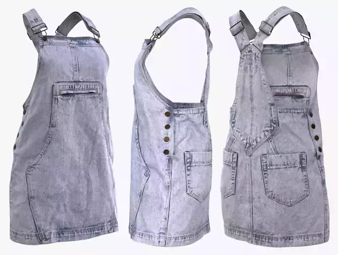 Denim Dress 100 - All MH Bodies - UE5 Skeletons - Rigged