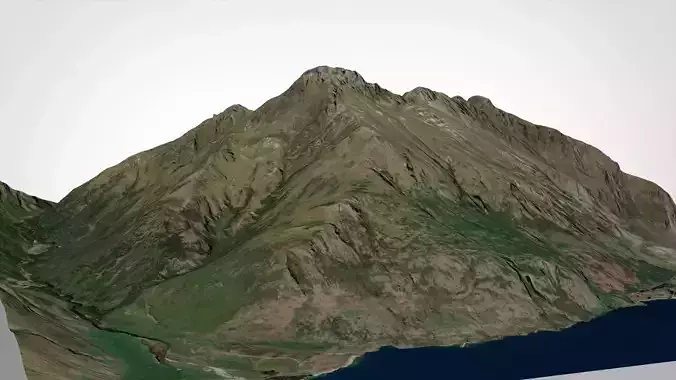 Mount Walter Peak Queenstown New Zealand 3D model