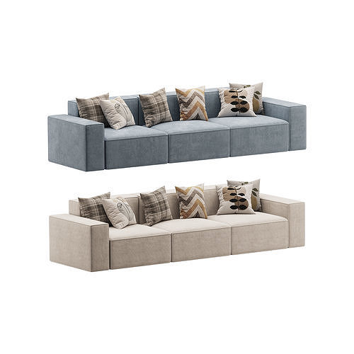 Divan Davis 340x103 3D model