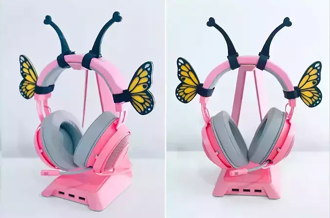 Headset Attachments Pack for Commercial Use 3D print model