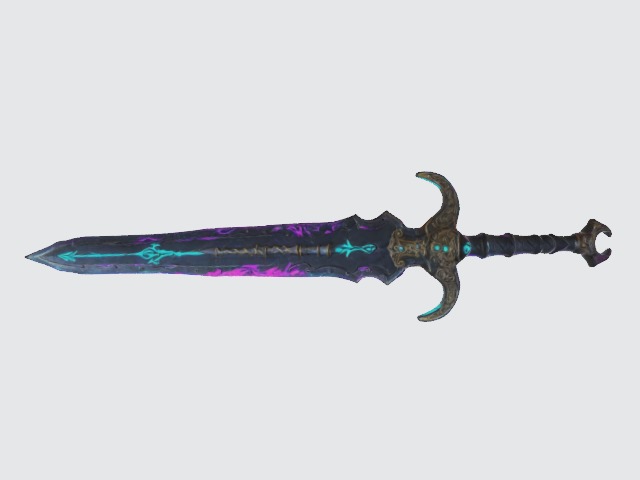 Fantasy sword 3D model_1