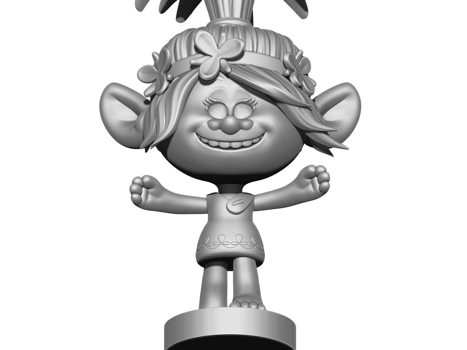 Poppy troll hugs STL 3D print model_26