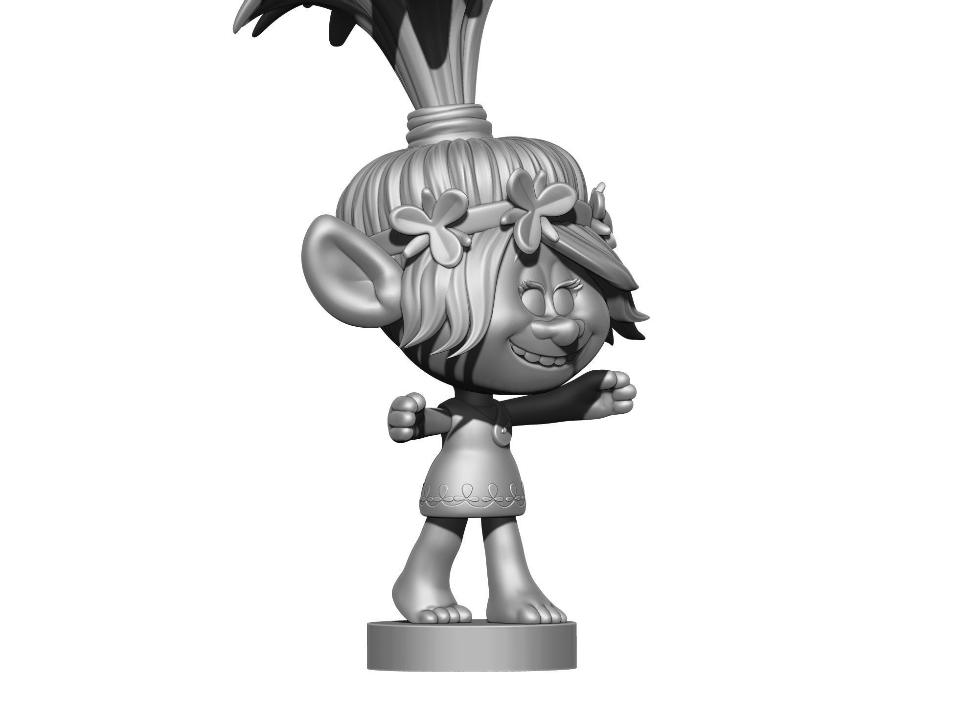 Poppy troll hugs STL 3D print model_28